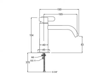 SWING 5910117 - Countertop single handle washbasin mixer by QD Magistro Lab - view 3